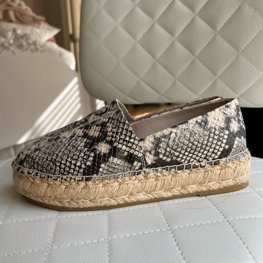 Steve Madden Snakeskin Platform Espadrilles